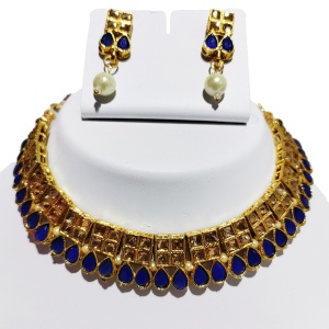 KUSS50-B Women Trendy Necklace with Pretty Earring